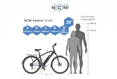 NCM Venice Plus 28 , Urbain - Shimano - Batterie 768Wh 8 NCM Venice Plus 28 , Urbain - Shimano - Batterie 768Wh – Image 6
