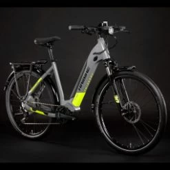 Haibike Trekking 6 I630Wh Shimano Deore 10V Gris 2022 12 Haibike Trekking 6 I630Wh Shimano Deore 10V Gris 2022 -Magasins de vélos électriques bon marché VTC Electrique Haibike Trekking 6 i630Wh Shimano Deore 10V Gris Jaune Mat 2022 2