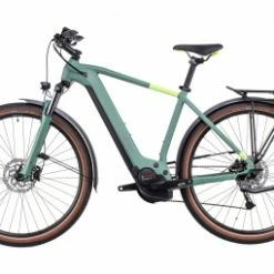 Vélo De Ville Électrique Cube Touring Hybrid One 400 Shimano -Magasins de vélos électriques bon marché Velo de Ville Electrique Cube Touring Hybrid One 400 Shimano Alivio 9V 400 Wh 700 mm Vert Sharp 2022 3