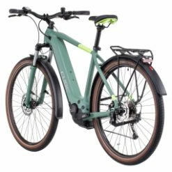 Vélo De Ville Électrique Cube Touring Hybrid One 400 Shimano -Magasins de vélos électriques bon marché Velo de Ville Electrique Cube Touring Hybrid One 400 Shimano Alivio 9V 400 Wh 700 mm Vert Sharp 2022 4