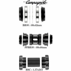 Campagnolo® Boîtier De Pédalier Campagnolo Over-Torque Axe 30mm