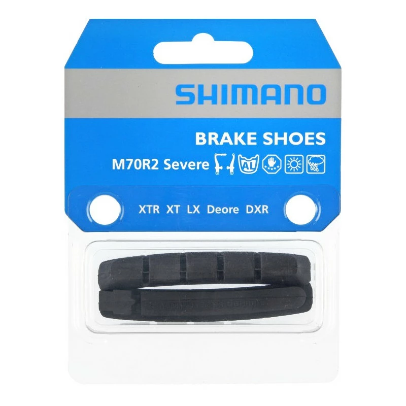 Patins V-Brake SHIMANO M70R2 La Paire 3 Patins V-Brake SHIMANO M70R2 La Paire